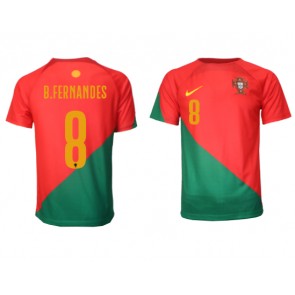 Portugal Bruno Fernandes #8 Hemmatröja VM 2022 Kortärmad